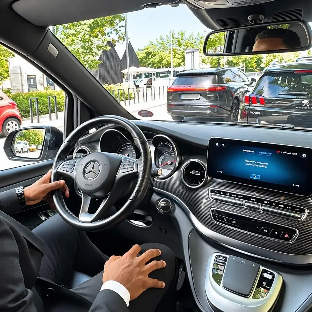 Poste de conduite du Mercedes-Benz Classe V